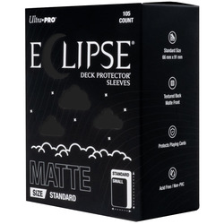 UltraPro Eclipse Card Sleeves Matte Jet Black Standard (105ct)